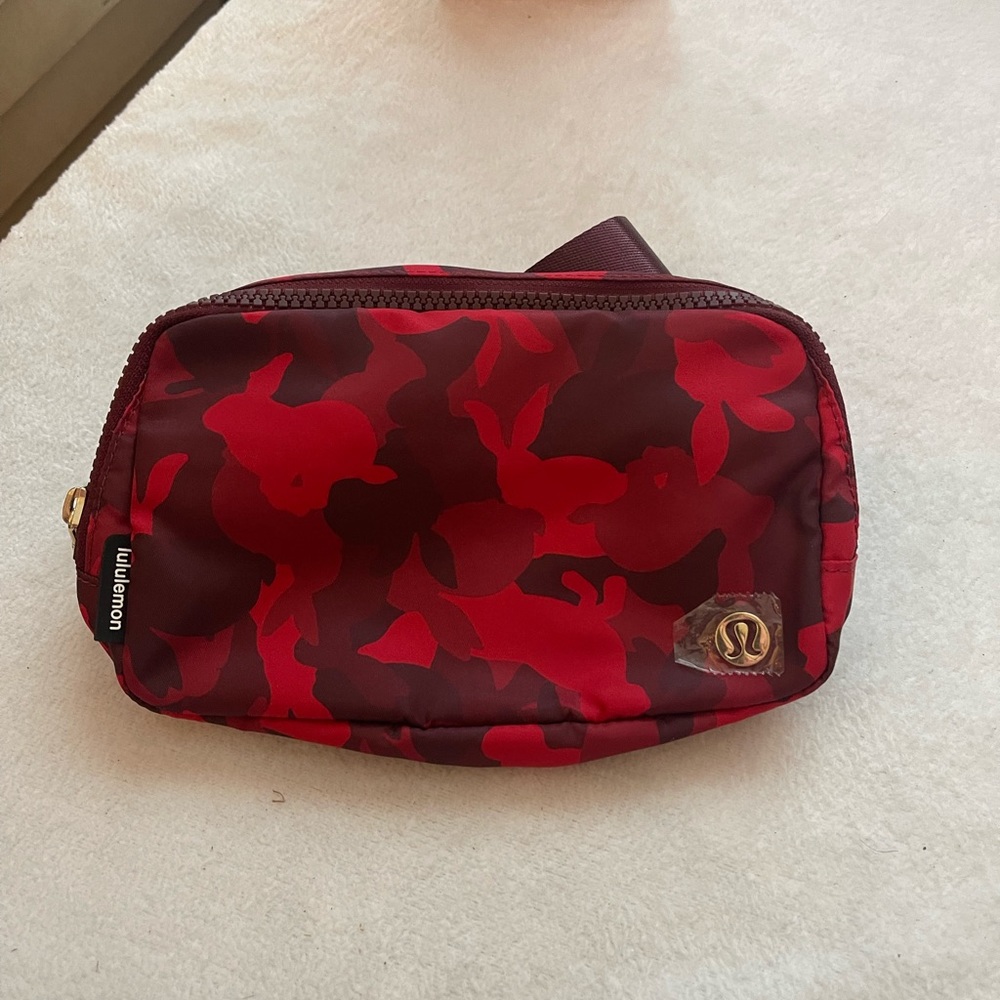 Lululemon Red Camo Belt Bag